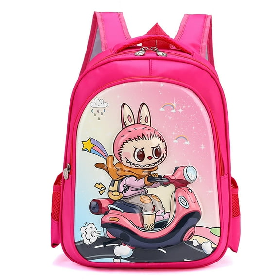 Backpack Cute Aesthetic Lightweight Bookbag Casual Travel Daypacks 14IN（Pink）