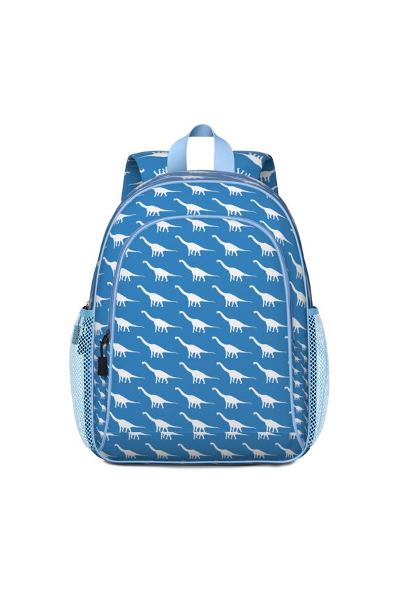 Backpack Designed with Green Dinosaur Illustrations and Adjustable Shoulder Straps for Comfortable Carrying During Commutes, Trips and Outdoor Adventures
