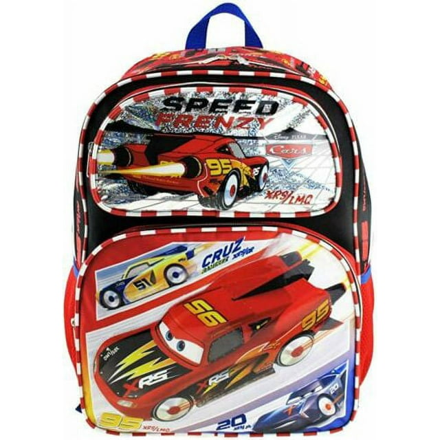 Backpack - Disney - Cars Lighting Mcqueen Speed Frenzy 16"