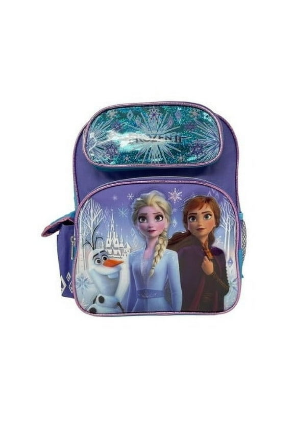 Backpack - Disney - Frozen 2 Elsa Olaf and Anna 12"