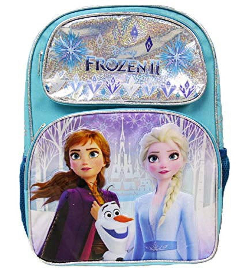 Backpack Disney Frozen 2 Ice Memory Light Blue 16" New 008372