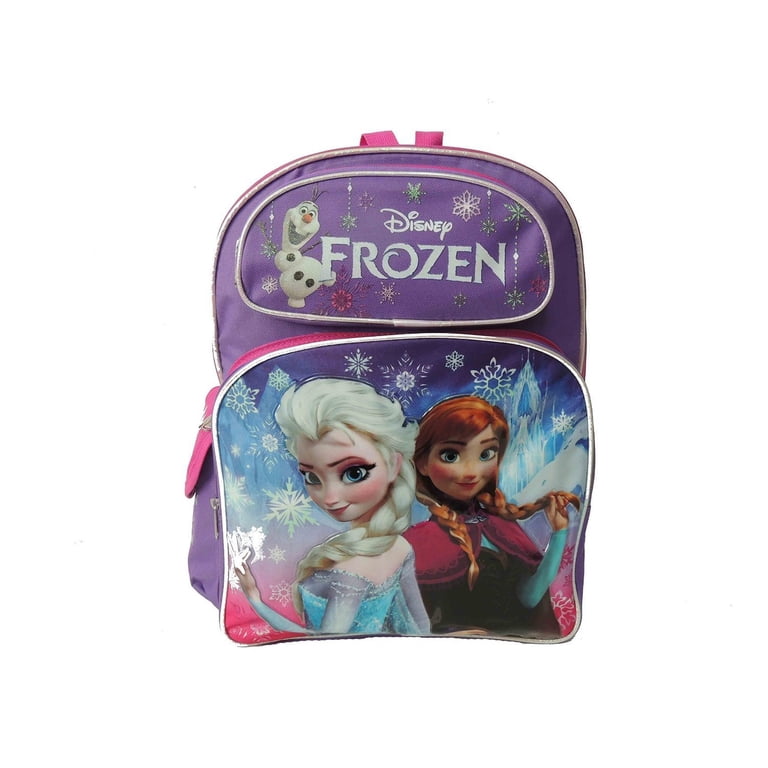Backpack - Disney - Frozen Snow Elsa ,Anna & Olaf School Bag 