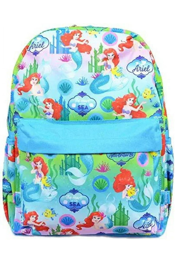 Backpack - Disney - Little Mermaid Ocear 16" All-Over Print