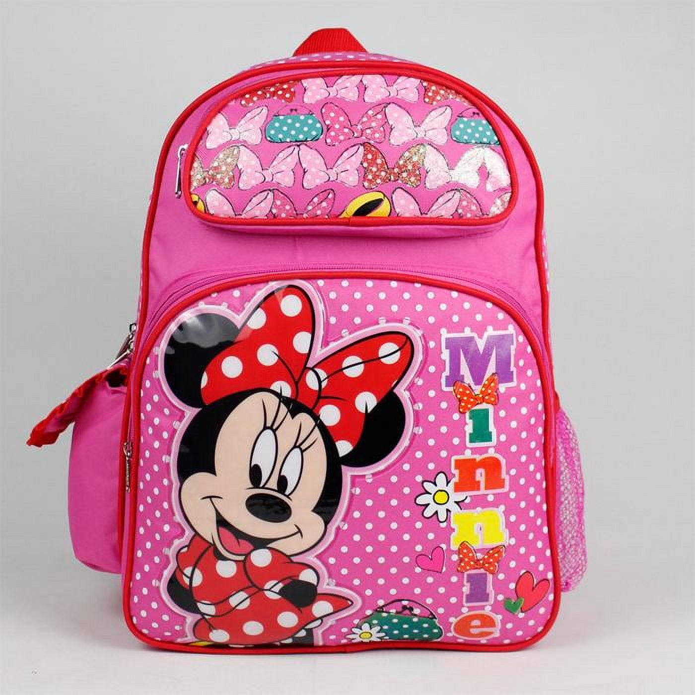 Backpack - Disney - Minnie Mouse - Bows Pink New (Large School Bag) 628727