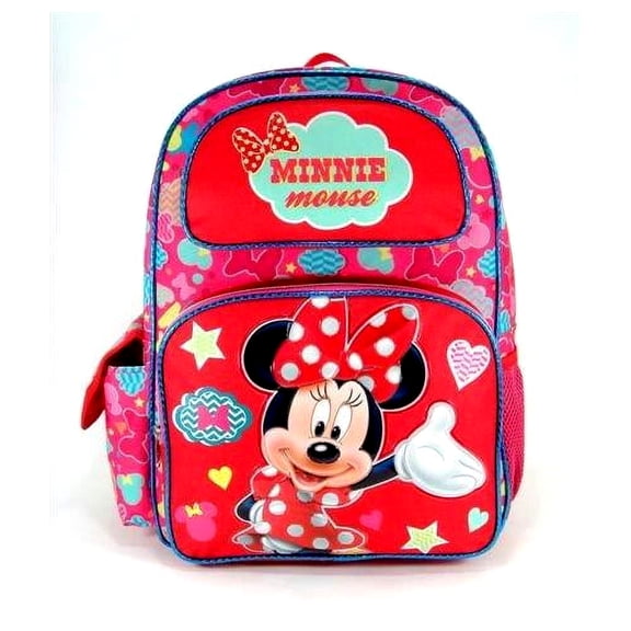 Backpack - Disney - Minnie Mouse Red Hearts New Large Bag 635510