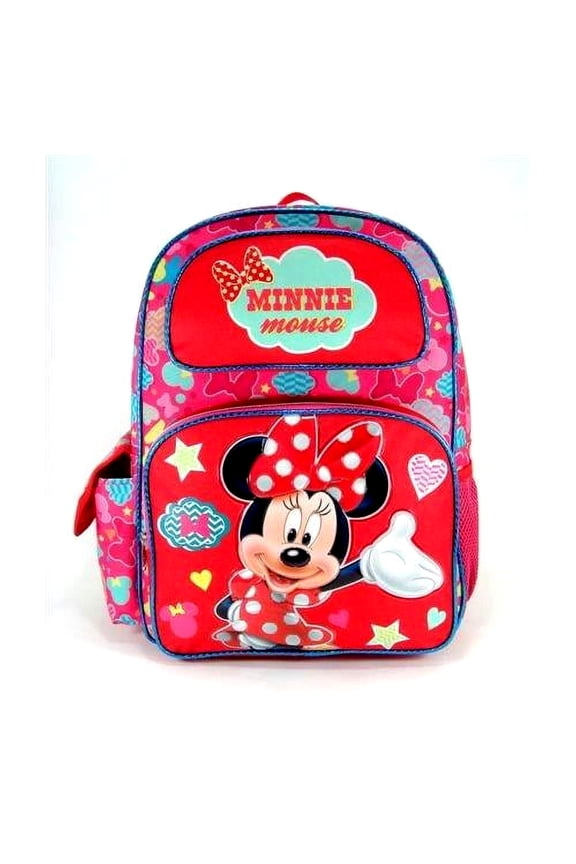 Backpack - Disney - Minnie Mouse Red Hearts New Large Bag 635510
