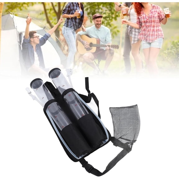 Backpack Drink Dispenser 6L Dual Tank Outdoor Portable for Party Bar Camping, Convenient Backpack Design, Dual 3L Tanks, Customizable Mixing, Padded Design, Versatile Usage