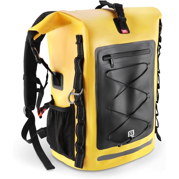 Backpack Dry Bag 35L/55L/85L - Heavy Duty Roll-Top Hiking Backpack for Travel, Kayaking, Boating, Camping, Rafting and Fishing