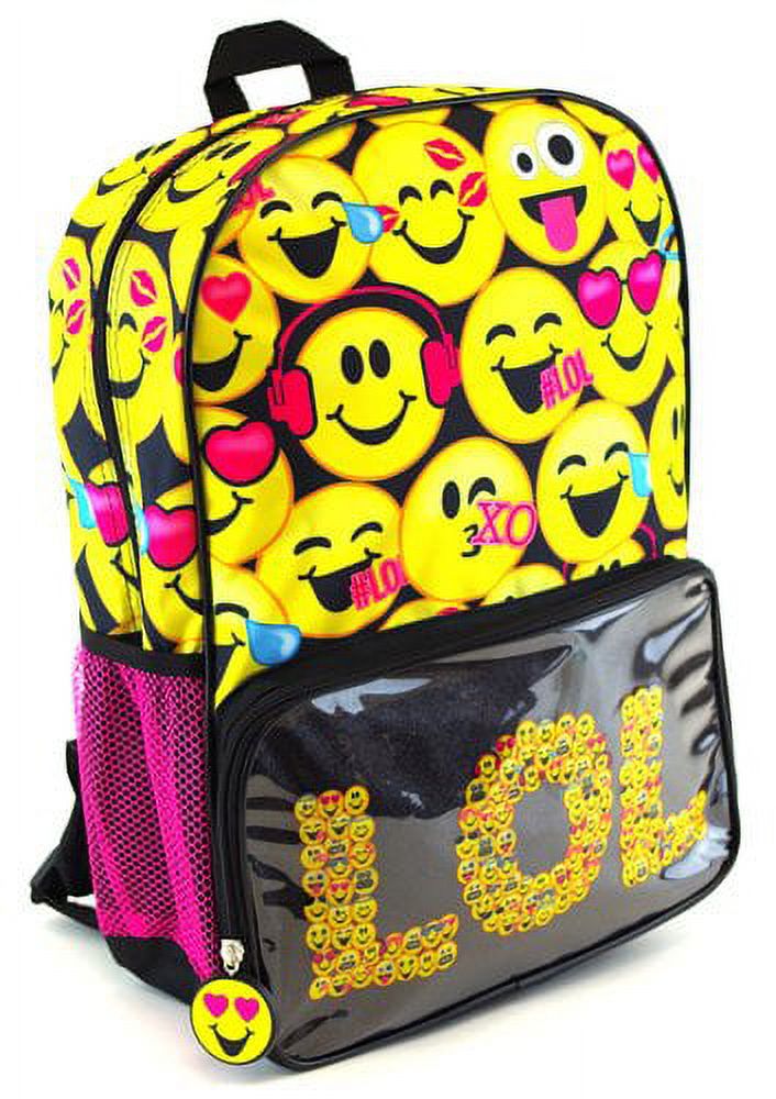Backpack Emoji LOL 16 School Bag New 127453
