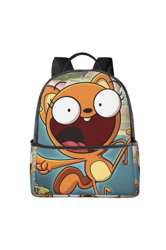 Backpack Fashion Print Large Capacity Lightweight Shoulder Bag K_iff Casual Laptop Daypack for Travel Camping Work