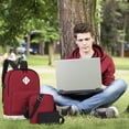 thumbnail image 1 of Backpack Fashionable And Backpack Campus Version, College Style Casual Backpack, 3-piece Set Travel Bag Personal Item Travel Bag, 1 of 4