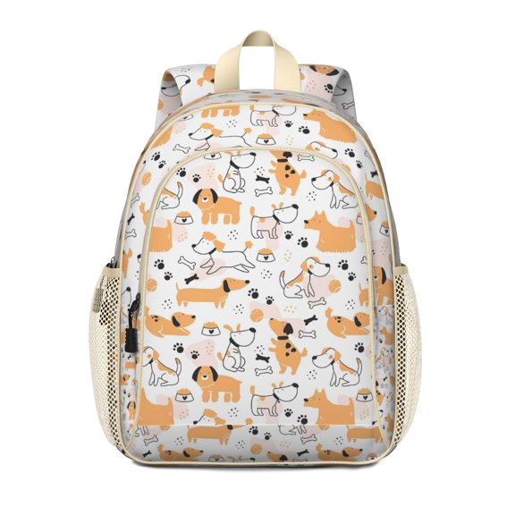 Backpack Featuring Adorable Puppy Artwork with Water Resistant Fabric and Large Capacity Storage for Daily Commuting, Travel and Weekend Adventures