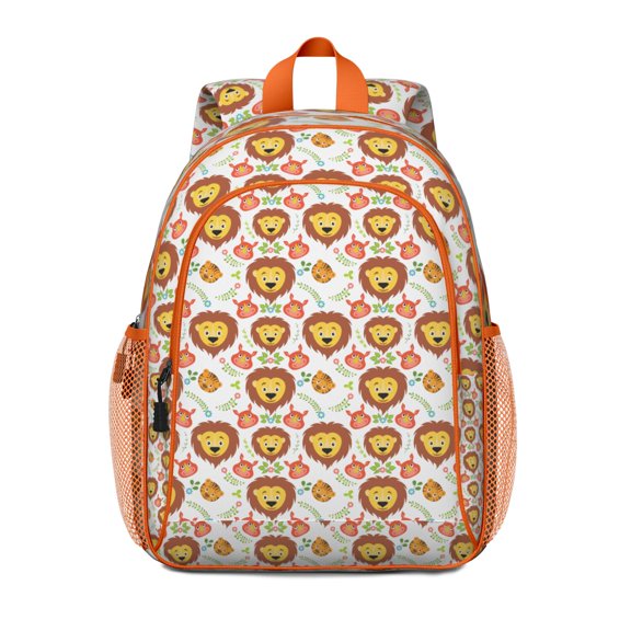 Backpack Featuring a Majestic Lion Artwork Design with Water Resistant Fabric and Large Capacity Storage for Daily Commuting, Travel and Weekend Adventures