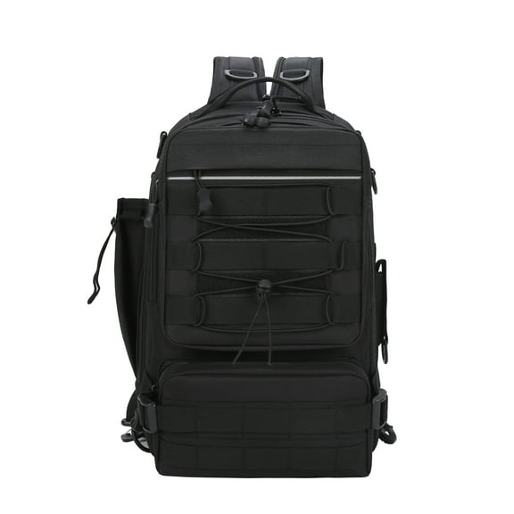 Backpack Fishing Tackle Backpack With 4 Trays Storage Bag Outdoor Shoulder Backpack Water-Resistant Fishing Gear Bags With 4 Tackle Box Fishing Gear Bag