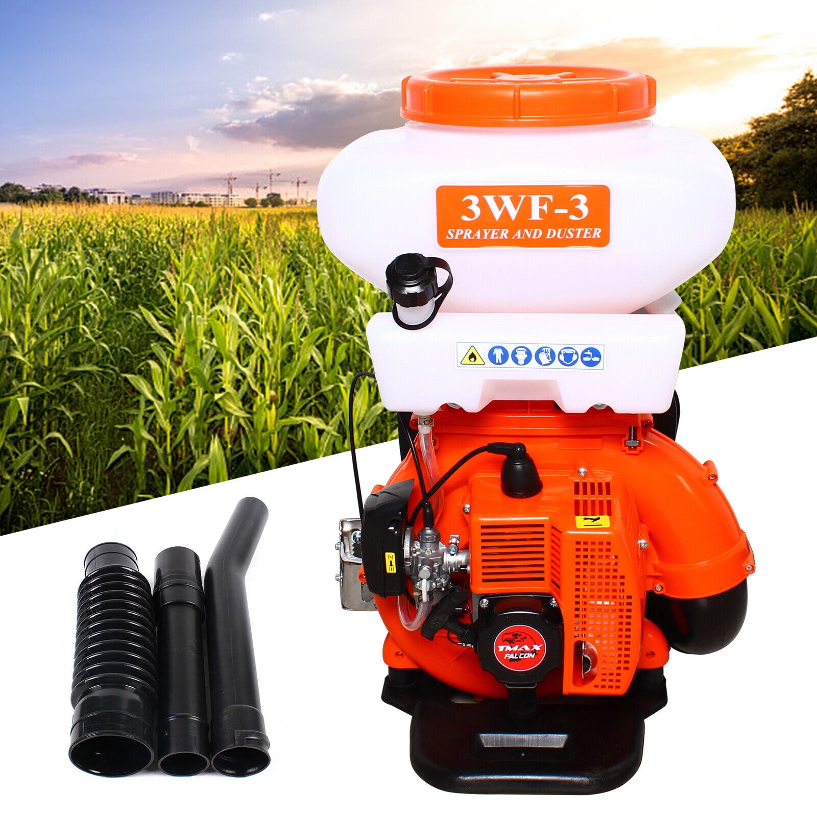 Backpack Fogger Sprayer Blower Agricultural Mist Duster 3WF3 14L Gas Mosquito Insecticide 7500r
