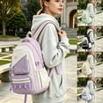 thumbnail image 1 of Backpack For School Two Tone Large Capacity Versatile Casual Daypack For Students Travel Work Daily Campus Use, 1 of 6