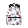 Backpack For Women/Men Blue Purple Pink Owl Lightweight Travel Bag