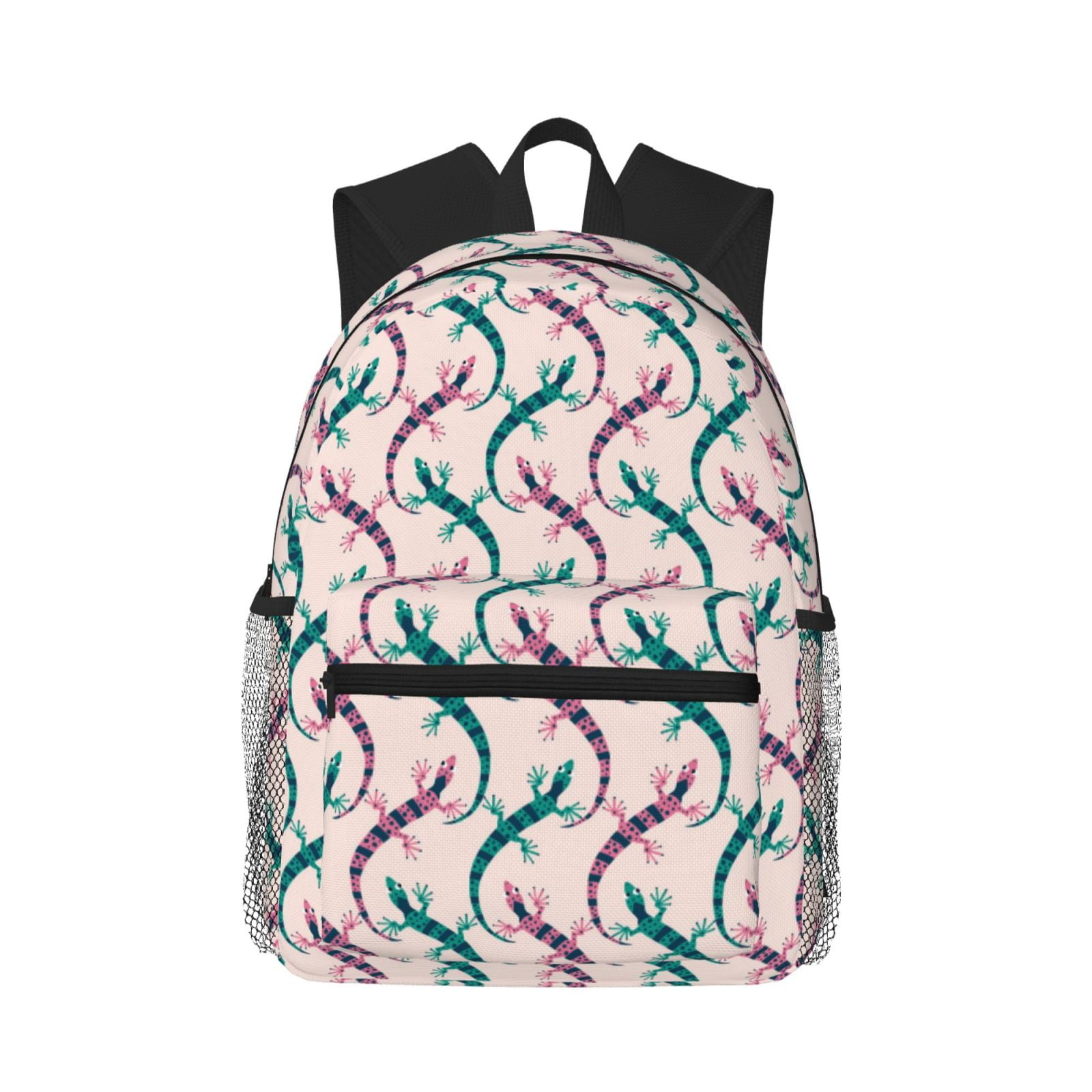 Backpack For Women/Men - Bohemian Cute Lizard Gecko Lightweight Travel ...