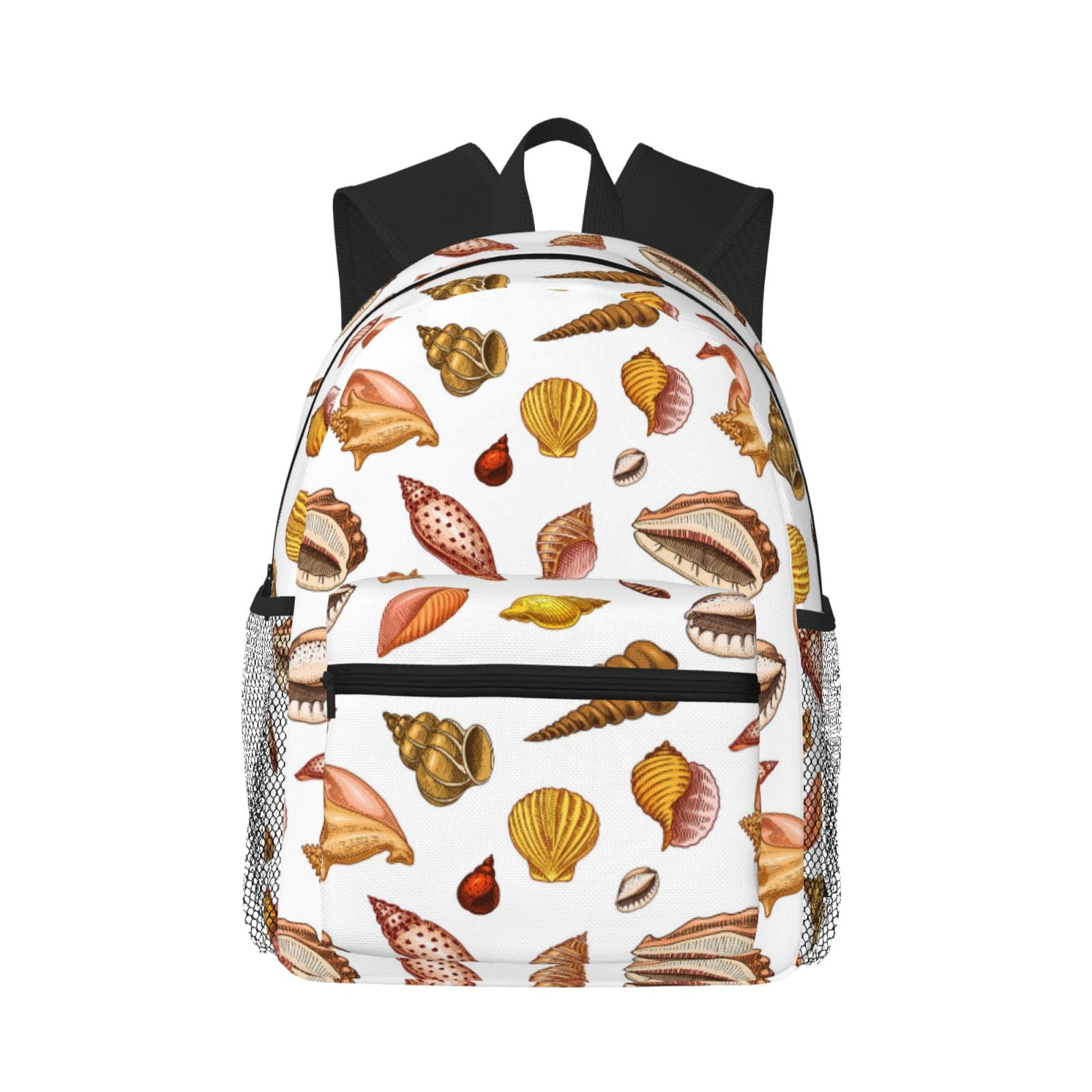 Backpack For Women/Men - Conch Shells Print No.9022 Lightweight Travel ...