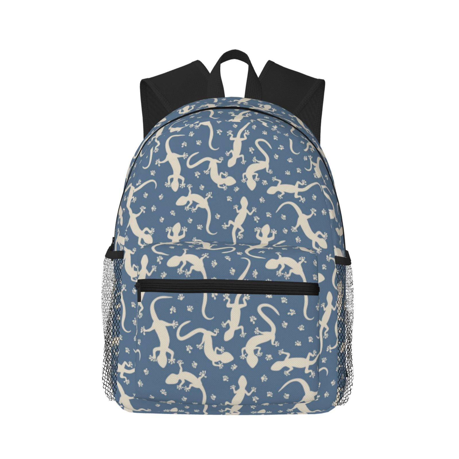 Backpack For Women/Men - Cute Lizard Gecko Footprints Lightweight ...