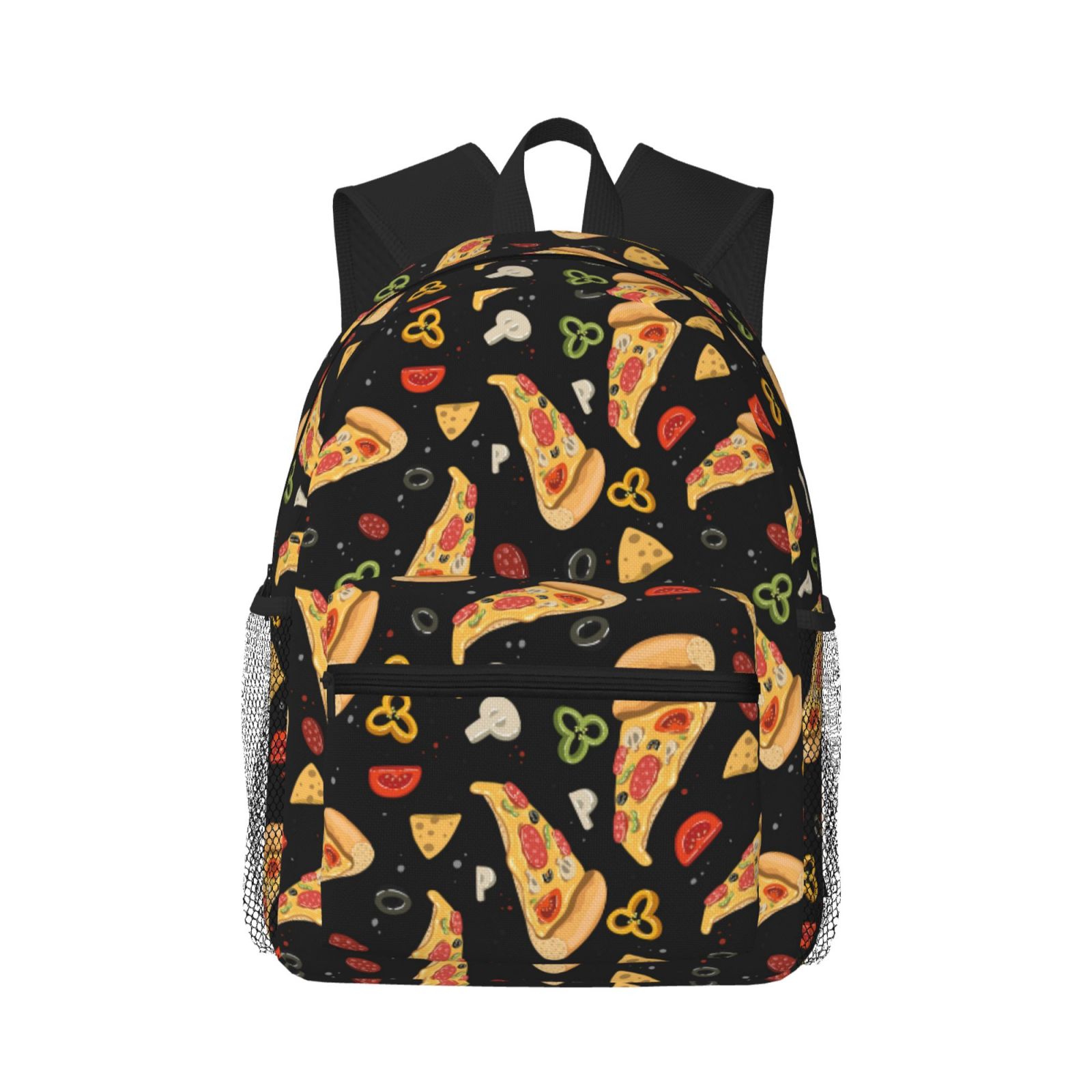 Backpack For Women/Men Cute Pizza Cheese Pepper Lightweight Travel