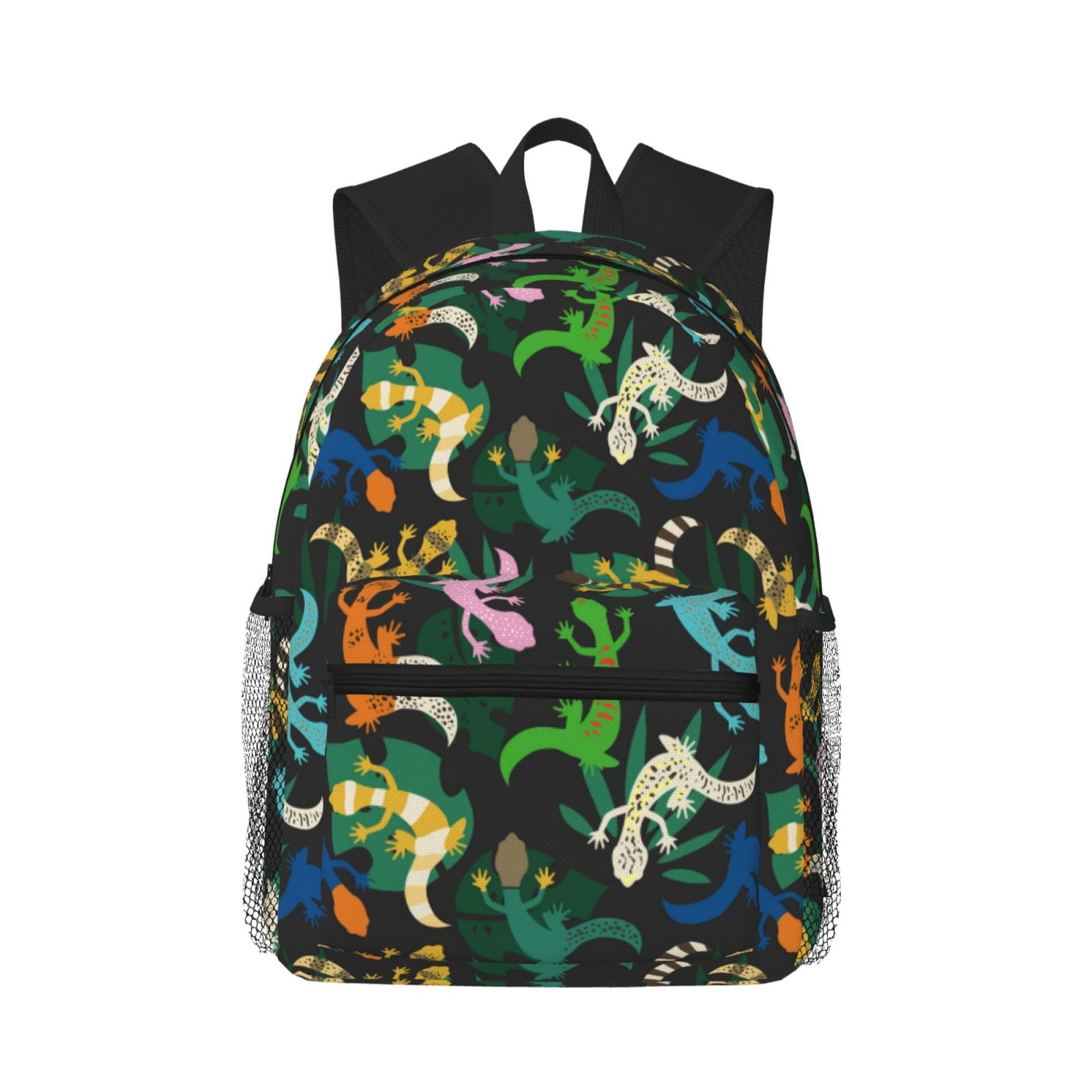 Backpack For Women/Men - Striped Cute Lizard Gecko Plant_A Lightweight ...