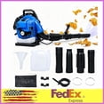 thumbnail image 1 of Backpack Gas Powered Leaf Blower, Commercial 900 CFM 75.6CC 3.5 HP 2 Stroke Powerful Lightweight Gasoline Grass Lawn Blower w/Harness Air-Cooled & Fuel Tank for Yard Lawn Care, Snow Removal, 1 of 8