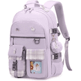 thumbnail image 1 of AO ALI VICTORY Backpack for Girls, 15.6 inch Laptop School Bag Kids Kindergarten Elementary  Large Bookbags for  Girls Women Students Casual Travel Daypacks (Purple), 1 of 7