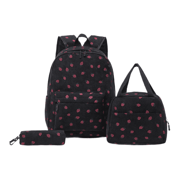 Backpack for Girls, 3PCS Kids Backpack with Lunch Box | with Pencil Pouch, Lightweight Teen Girls School Bag Bookbag Set Laptop Bag Travel Daypack for Elementary Middle High School