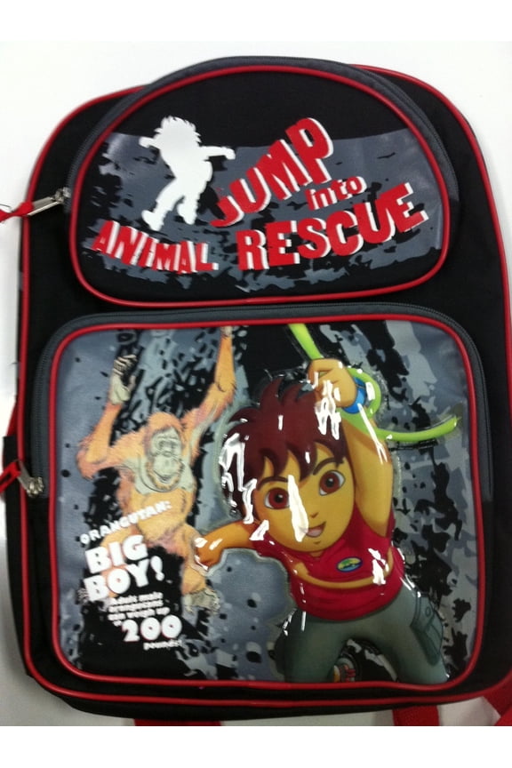 Backpack - Go Diego Go - Jump Rescue Black New (Large School Bag) 810549