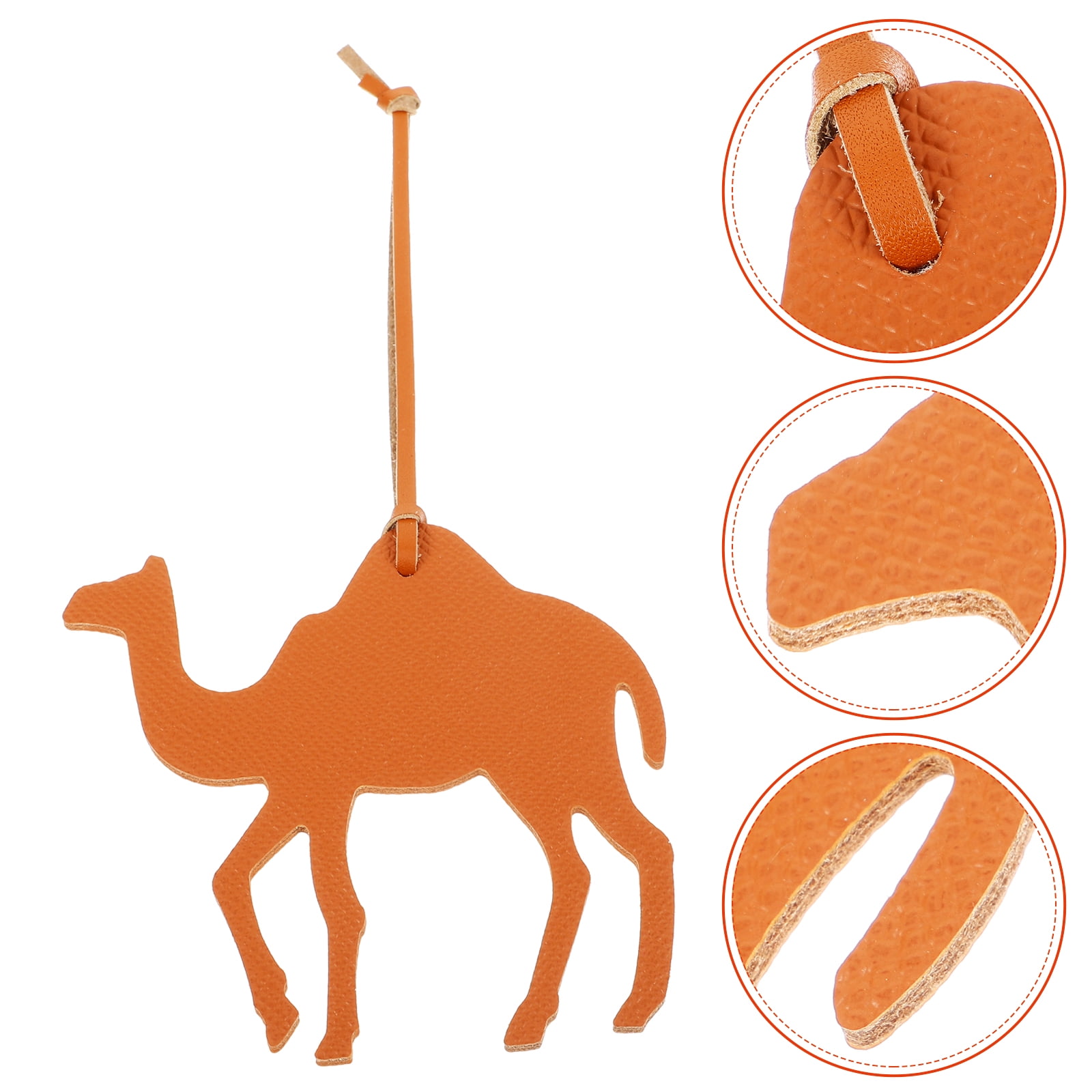 Backpack Hanging Decor Key Chain Purse Decorative PU Camel Pendant