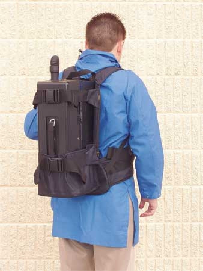 Black Adjustable Backpack Harness for Omega Series Vacuums