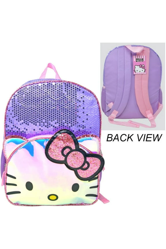 Backpack - Hello Kitty - Big Silver Sequins Face