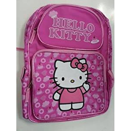 Backpack - Hello Kitty - Pink Cake 16" School Bag New 822221