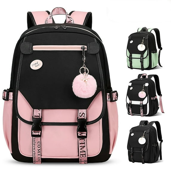 Backpack High School Bag College Backpacks Anti Theft Travel Back Pack Large Bookbags for Teens Women Students /Black