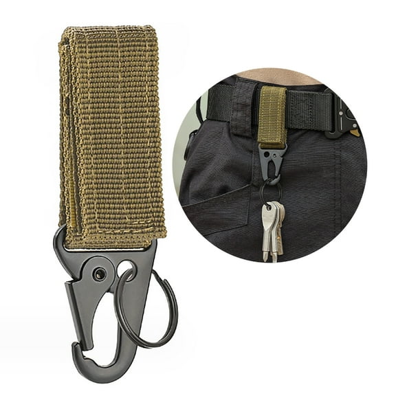 Backpack Hook Clips Strong Keychain Carabiner Professional Belts Keeper with Holder Chain Loop