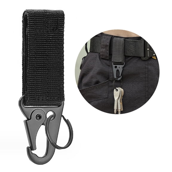 Backpack Hook Clips Strong Keychain Carabiner Professional Belts Keeper with Holder Chain Loop