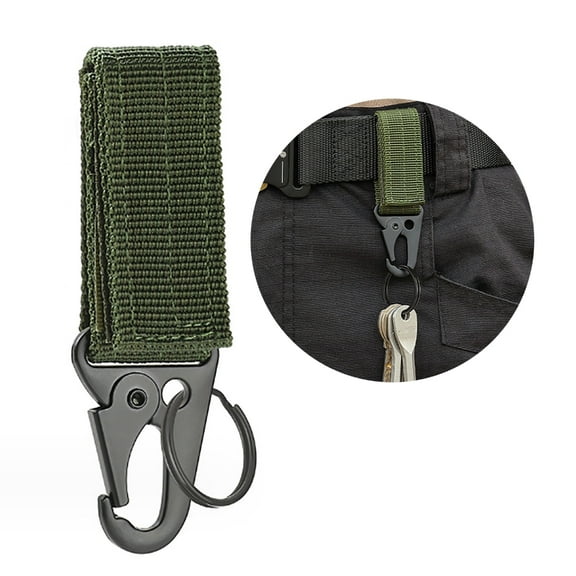 Backpack Hook Clips Strong Keychain Carabiner Professional Belts Keeper with Holder Chain Loop