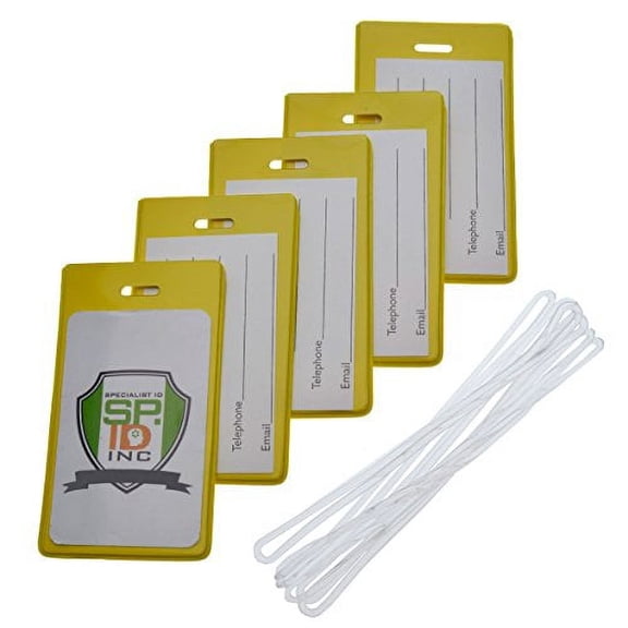 Backpack ID Tags Set of 5 - Instant Bag & Luggage Recognition by Specialist ID