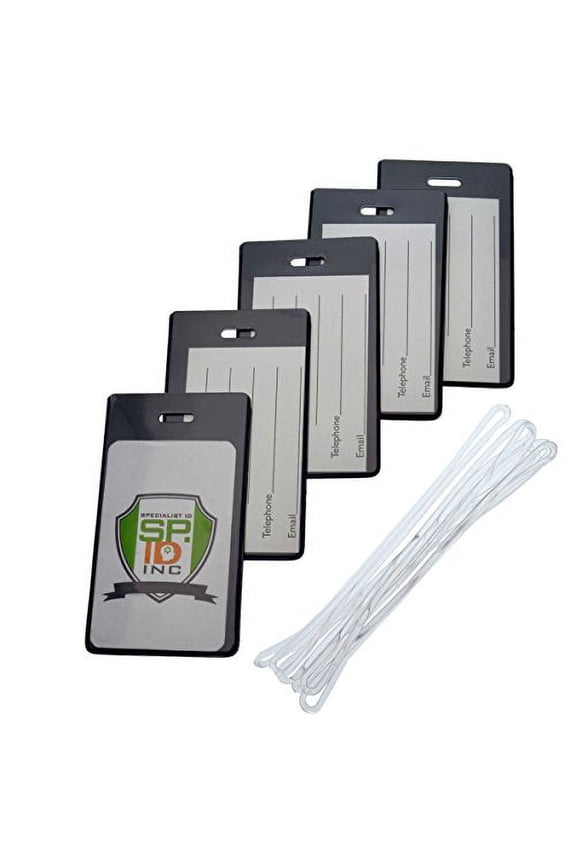 Backpack ID Tags Set of 5 - Instant Bag & Luggage Recognition by Specialist ID