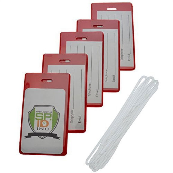 Backpack ID Tags Set of 5 - Instant Bag & Luggage Recognition by Specialist ID