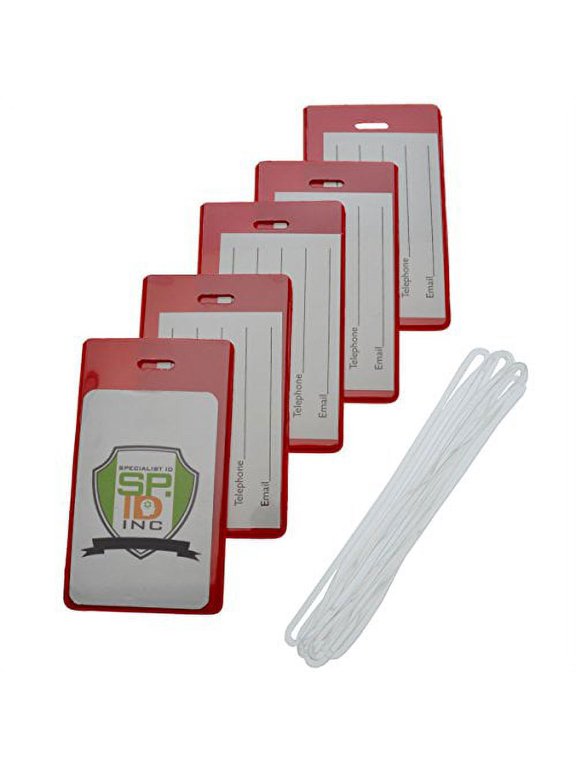 Backpack ID Tags Set of 5 - Instant Bag & Luggage Recognition by Specialist ID