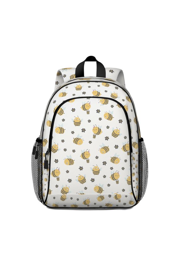 Backpack Inspired by Vintage Bee and Sunflower Designs with Large Capacity Compartments for Work Supplies, Electronics Organization and Travel Gear