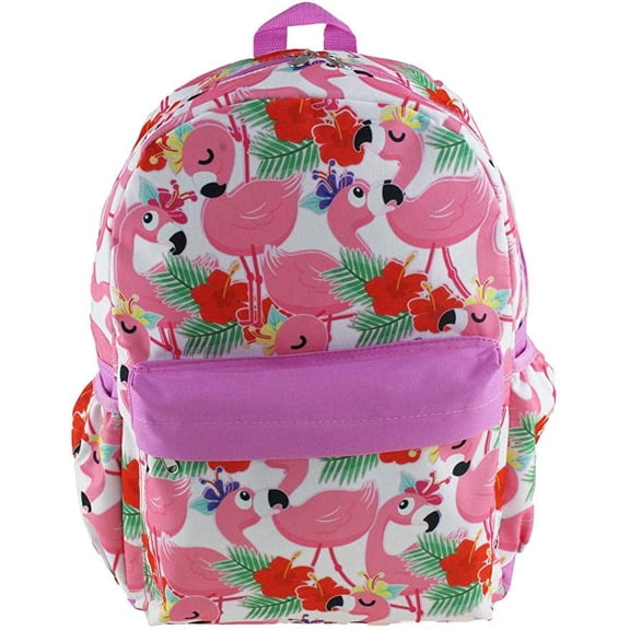 Backpack - KBNL - Flamingo - All Over Print 16" New 007443