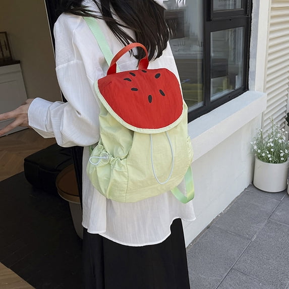 Backpack Kids Compact Casual Daypack Cute School Backpack with Comfortable Shoulder Straps Light Green One Size