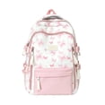 thumbnail image 1 of Backpack for Kids Cute Butterfly Print Backpack for Girls,Aesthetic Color Block School Backpack,Large Capacity Multi‑Pocket Bookbag for Teen Girls School Travel, 1 of 2