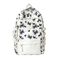 thumbnail image 1 of Backpack for Kids Cute Butterfly Print Backpack for Girls,Aesthetic Color Block School Backpack,Large Capacity Multi‑Pocket Bookbag for Teen Girls School Travel, 1 of 2