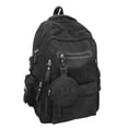 thumbnail image 1 of Backpack for Kids Large Capacity Travel Backpack with Mini Pouch, Preschool & Kindergarten Backpack for Boys & Girls, Durable School Backpack for Outdoor Activities, Black Backpack, 1 of 7