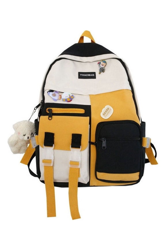 Backpack Korean Version Of Casual Large Capacity Bag Color Black