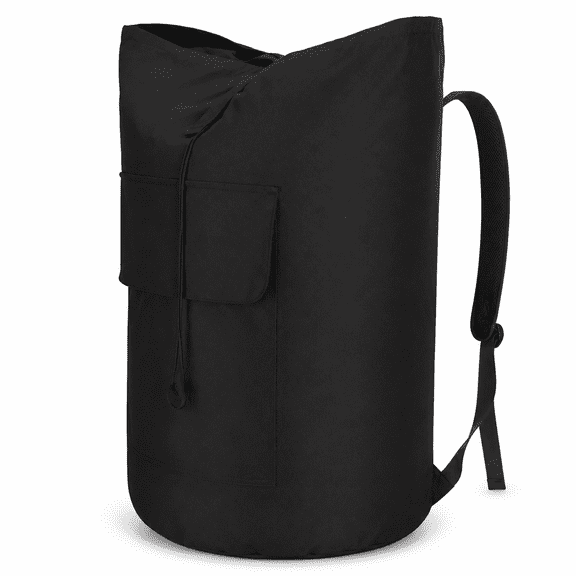 PLERISE Generic Extra Large Laundry Backpack, 115L Heavy Duty, Black, for College Dorm/Apartment